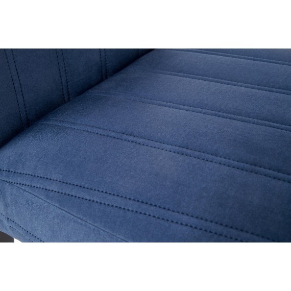 Stol Diego 47x99 cm - Mørkeblå - Svart