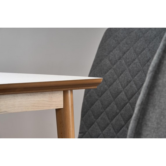 Spisebord Barret 90-190 cm - Hvit - Eikelook