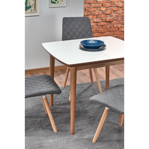 Spisebord Barret 90-190 cm - Hvit - Eikelook