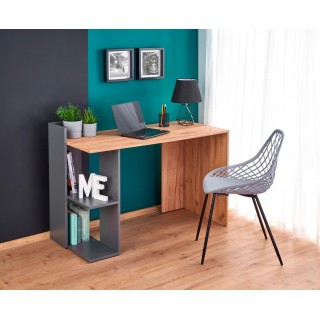 Skrivebord Fino 122x85 cm - Antrasitt - Eikelook