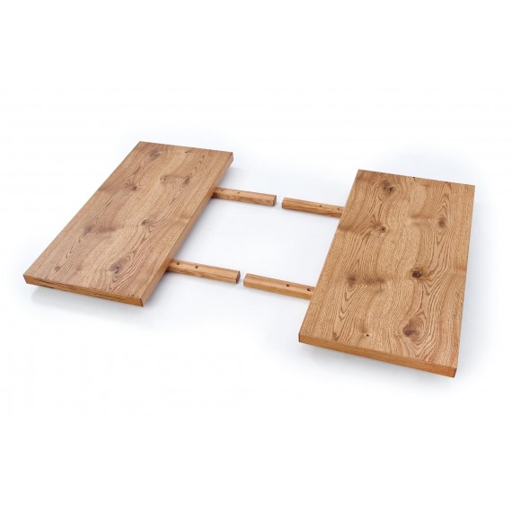 Spisebord Xavier 160-250cm - Naturlook - Svart