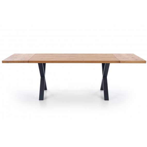 Spisebord Xavier 160-250cm - Naturlook - Svart