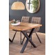 Spisebord Xavier 160-250cm - Naturlook - Svart