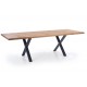 Spisebord Xavier 160-250cm - Naturlook - Svart