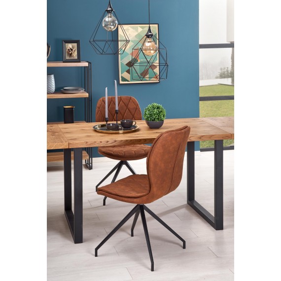 Spisebord Horus 126-206 cm - Trelook - Svart