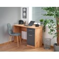 Skrivebord Elmo 120x78 cm - eik wotan - antrasitt