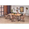 Spisebord Perez 160-250 cm - eik - sort