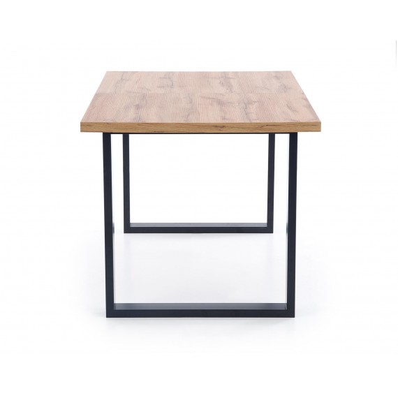 Spisebord Venom 160-210 cm - Naturlook - Svart