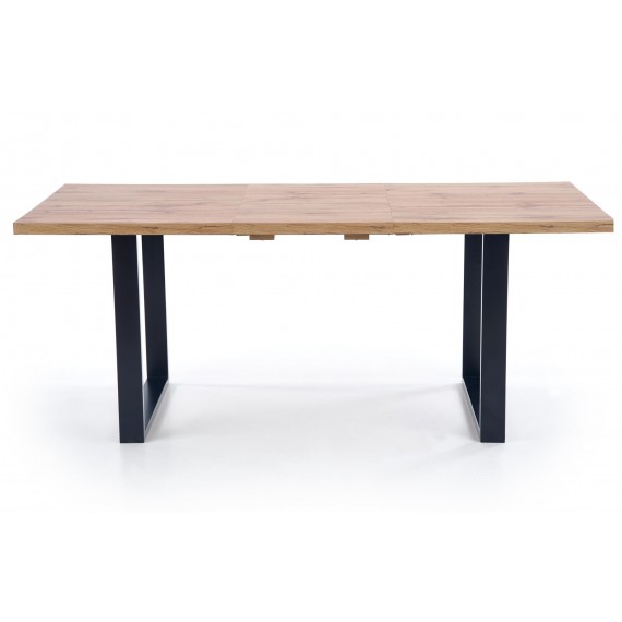 Spisebord Venom 160-210 cm - Naturlook - Svart