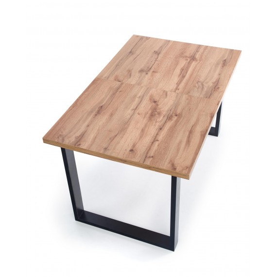 Spisebord Venom 160-210 cm - Naturlook - Svart