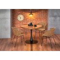 Spisebord Carmelo 100 cm - valnøtt - sort