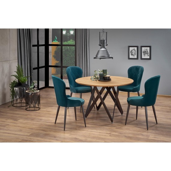 Spisebord Mozambik 120 cm - Trelook - Svart