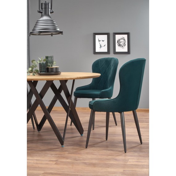 Spisebord Mozambik 120 cm - Trelook - Svart