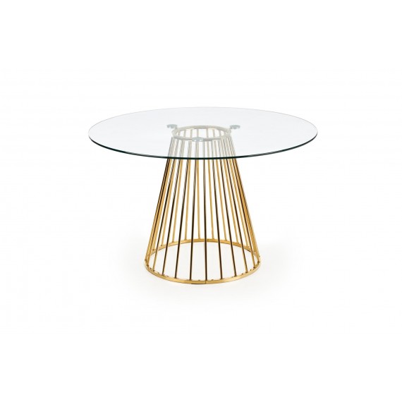 Spisebord Liverpool 120 cm - Med Glassplate