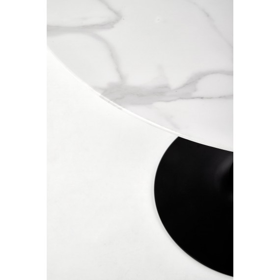 Spisebord Ambrosio 90 cm - Marmorlook