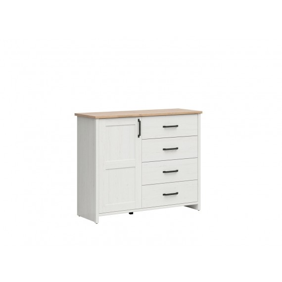 Kommode Loksa 120x99 cm - Hvit - Eikelook