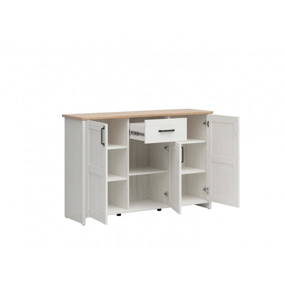 Skjenk Loksa 148x99 cm - Hvit - Eikelook