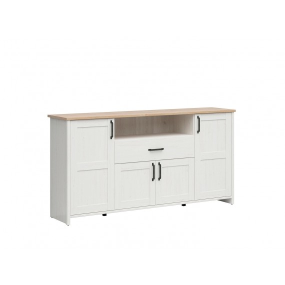 Skjenk Loksa 194x99 cm - Hvit - Eikelook