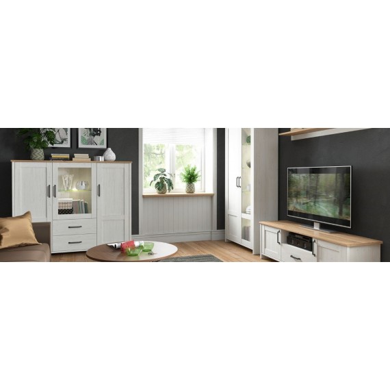 Speil Loksa 96x91 cm - Hvit - Eikelook