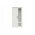 Vitrine Loksa 102x201 cm - Hvit - Eikelook