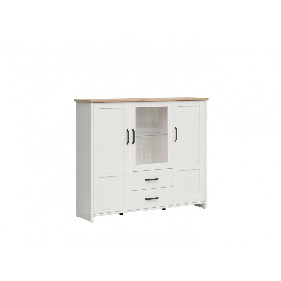 Skjenk Loksa 160x135 cm - Hvit - Eikelook