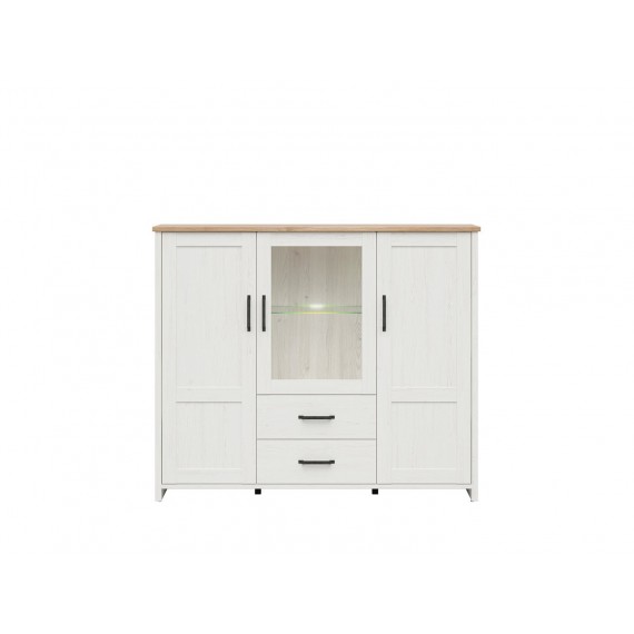 Skjenk Loksa 160x135 cm - Hvit - Eikelook