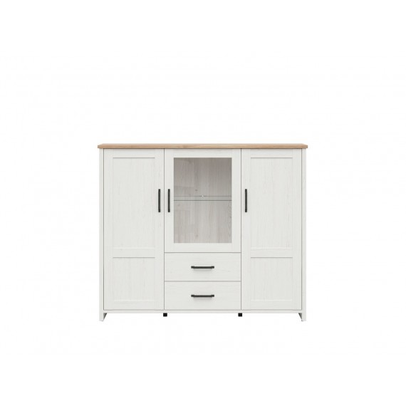 Skjenk Loksa 160x135 cm - Hvit - Eikelook