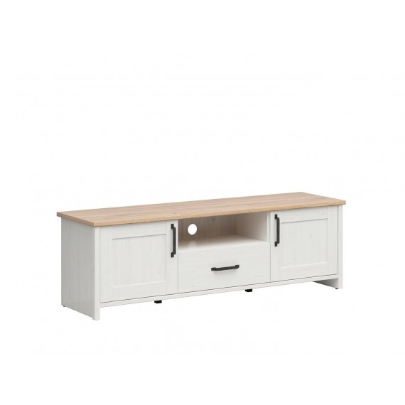 Tv-benk Loksa 160x51 cm - Hvit - Eikelook