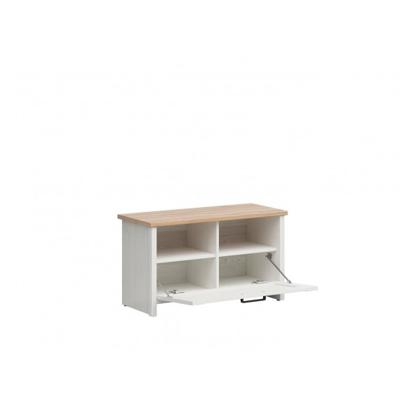 Skoskap Loksa 85x49 cm - Hvit - Eikelook