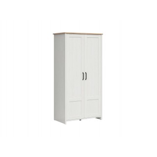 Garderobe Loksa 102x201 cm - Hvit - Eikelook