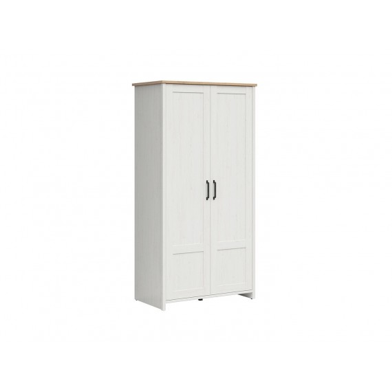 Garderobe Loksa 102x201 cm - Hvit - Eikelook