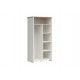 Garderobe Loksa 102x201 cm - Hvit - Eikelook