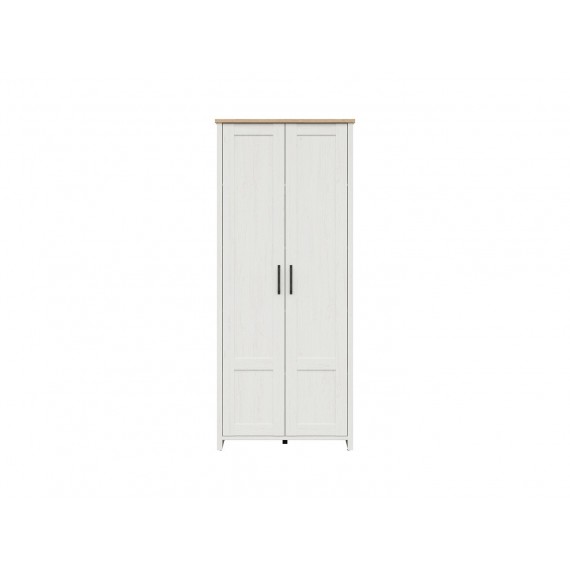 Skap Loksa 85x201 cm - Hvit - Eikelook