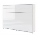 Skapseng Bed Concept 140 x 200 - horisontal - Hvit høyglans