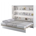 Skapseng Bed Concept 160 x 200 - horisontal - Hvit høyglans