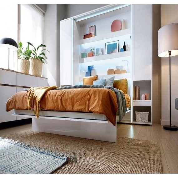 Veggseng Bed Concept 140 x 200 - Skapseng - Eikelook - Vertikal