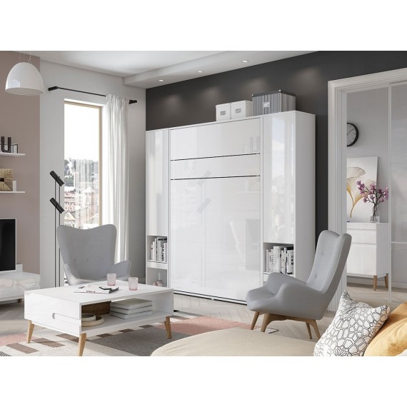 Veggseng Bed Concept 160 x 200 - Skapseng - Høyglans - Vertikal