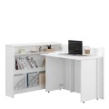 Skrivebord Work Concept 115 cm - Sammenleggbart skrivebord - Hvit glans