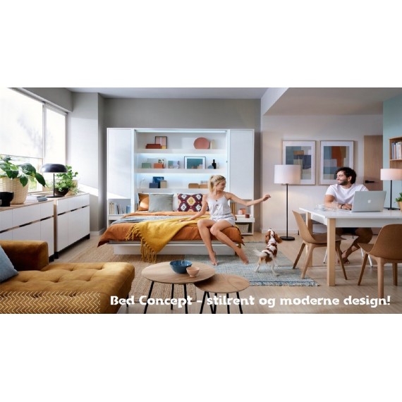 Skap til Bed Concept skapseng - Hvit matt