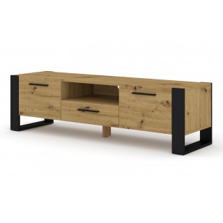 Tv-benk Nuko 160 x 48 - Trefarget - Eikelook