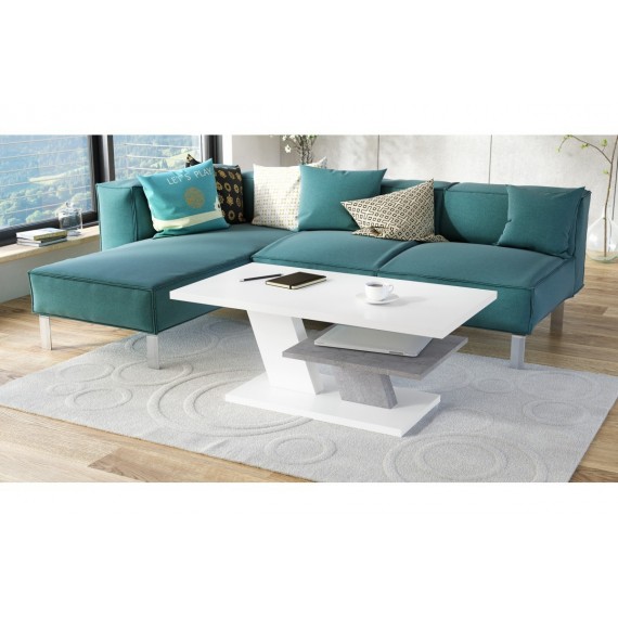 Allen Stuebord 110 cm - Hvit - Betong