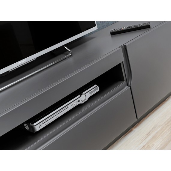 TV-benk Teon 200 cm - Grafitt - 2 dører