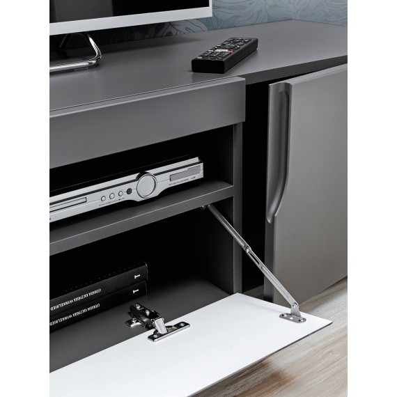 TV-benk Teon 200 cm - Grafitt - 2 dører