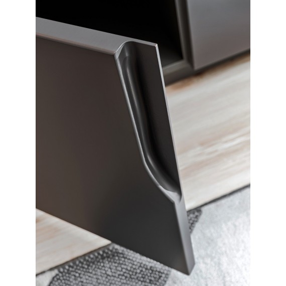 TV-benk Teon 200 cm - Grafitt - 2 dører