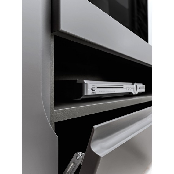 TV-benk Teon 200 cm - Grafitt - 2 dører