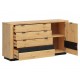 Skjenk Ostia 161x85 cm - Trelook - med belysning