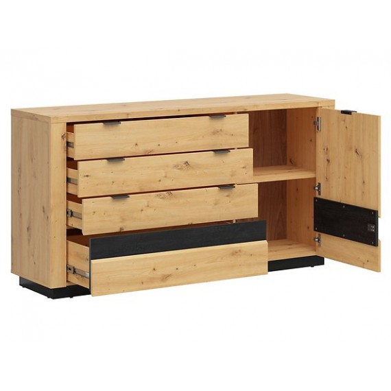 Skjenk Ostia 161x85 cm - Trelook - med belysning
