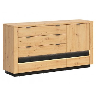 Skjenk Ostia 161x85 cm - Trelook - med belysning