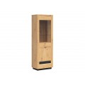 Vitrineskap Ostia 67x200 cm - Trelook - med belysning