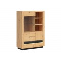 Vitrineskap Ostia 101x144 cm - Trelook - med belysning